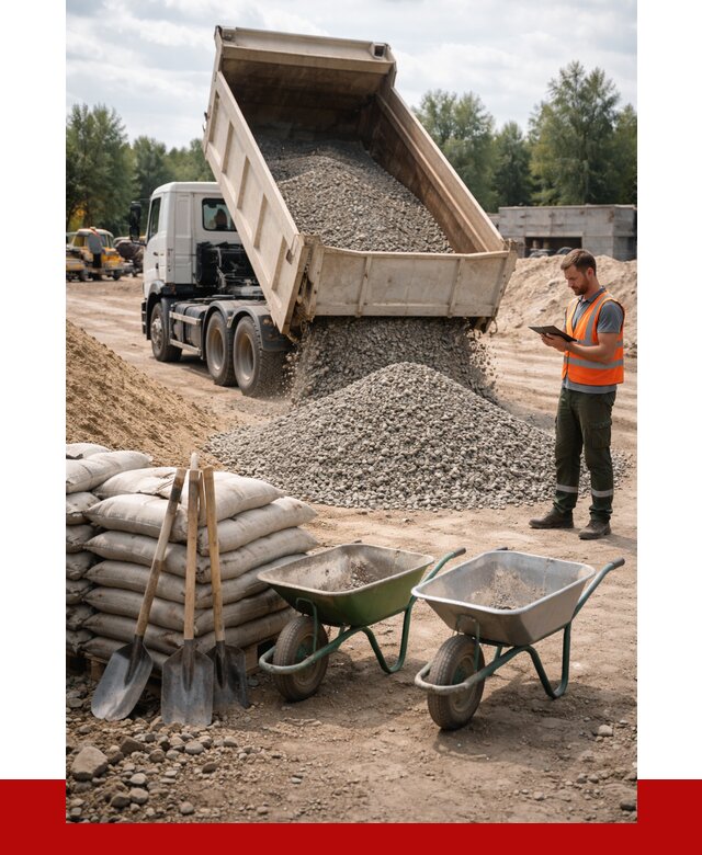 Доставка нерудных материалов в Протвине от 1221 руб. | ПРОНЕРУДПрн