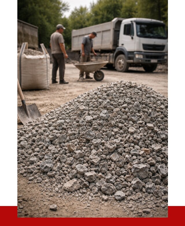 Гранитный щебень фракция 20-40 в Протвине от 3256 руб. ПРОНЕРУДПрн