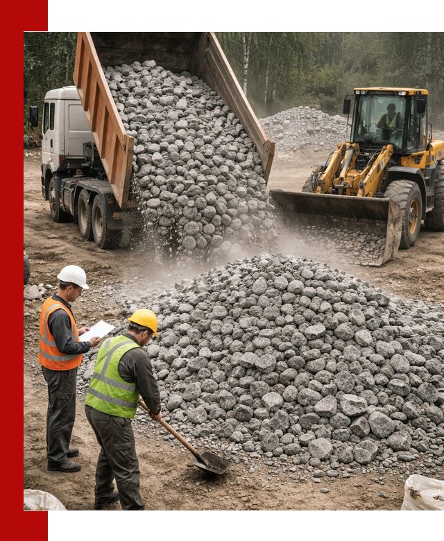 Гранитный щебень фракция 70-150 доставка в Протвине