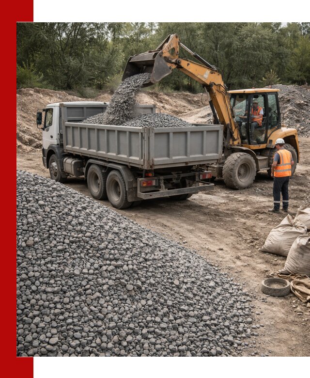 Доставка гравийного щебня в Протвине оптом и в розницу