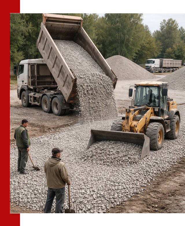 Купить гравийный щебень фракция 20-40 в Протвине с доставкой