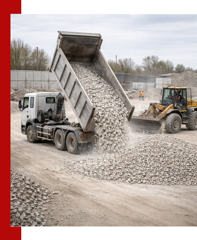 Доставка и продажа известнякового щебня в Протвине