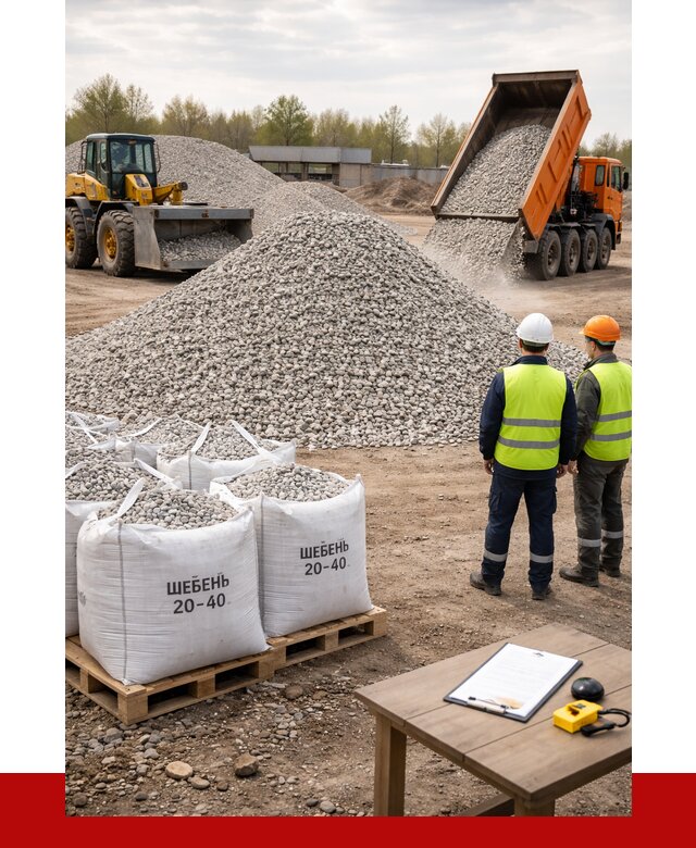 Известняковый щебень 20-40 в Протвине от 2137 р. ПРОНЕРУДПрн