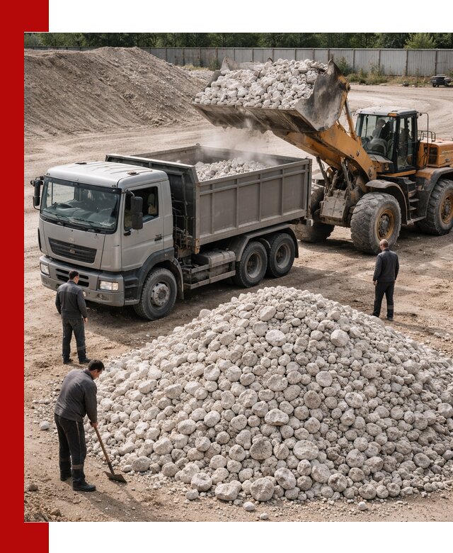 Известняковый щебень фракция 70–150 с доставкой в Протвине