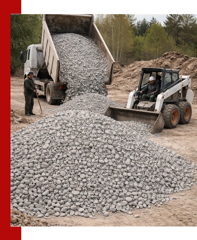 Доставка доломитового щебня в Протвине напрямую от карьера