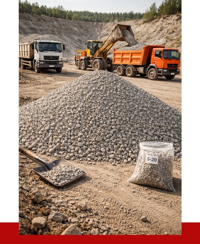 Доломитовый щебень фр. 5-20 в Протвине от 4274 р. | ПРОНЕРУДПрн
