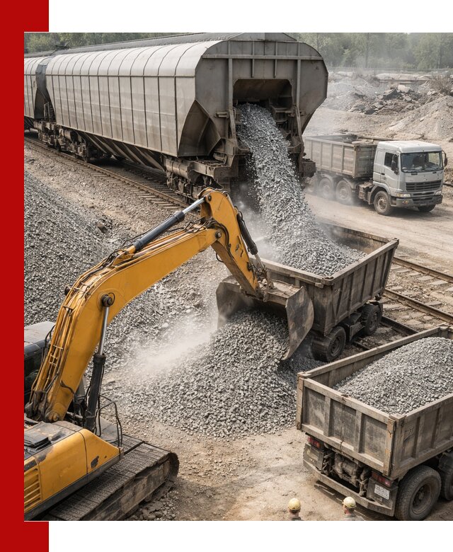 Доставка железнодорожного щебня в Протвине крупными партиями быстрого отгруза