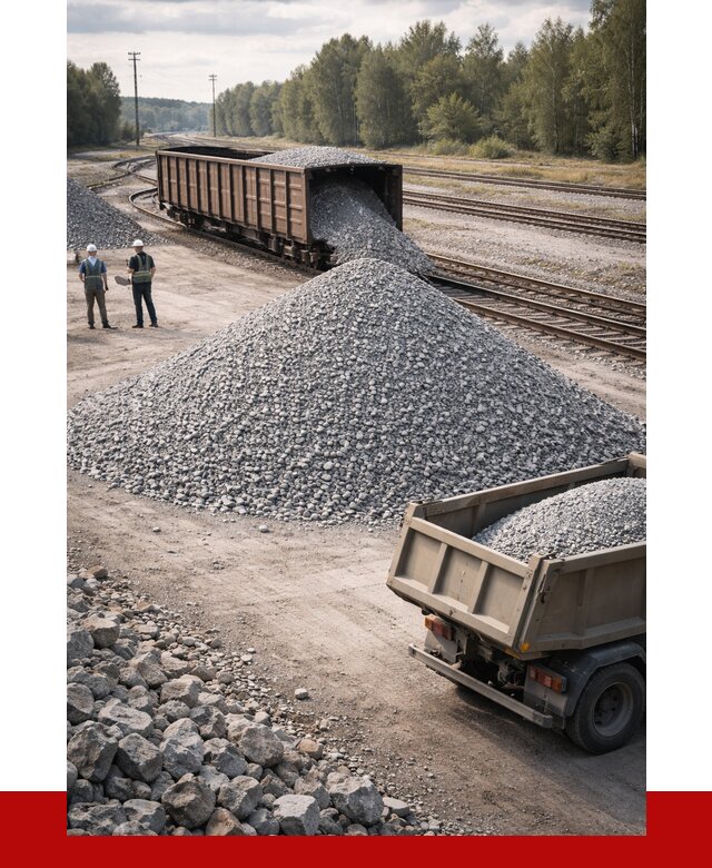 Железнодорожный щебень 20-60 в Протвине от 1730 р. | ПРОНЕРУДПрн