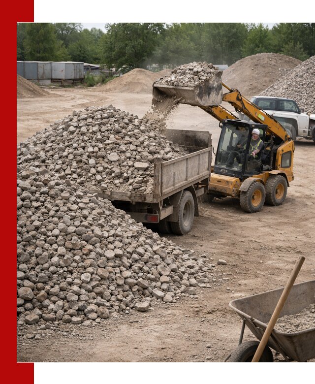 Доставка вторичного щебня в Протвине для строительных работ