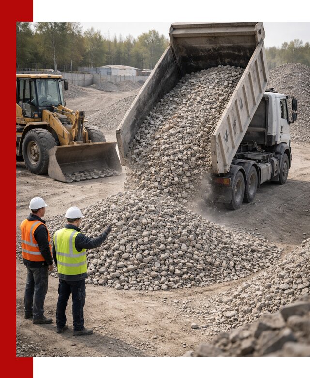 Вторичный щебень фракция 40–70 доставка в Протвине