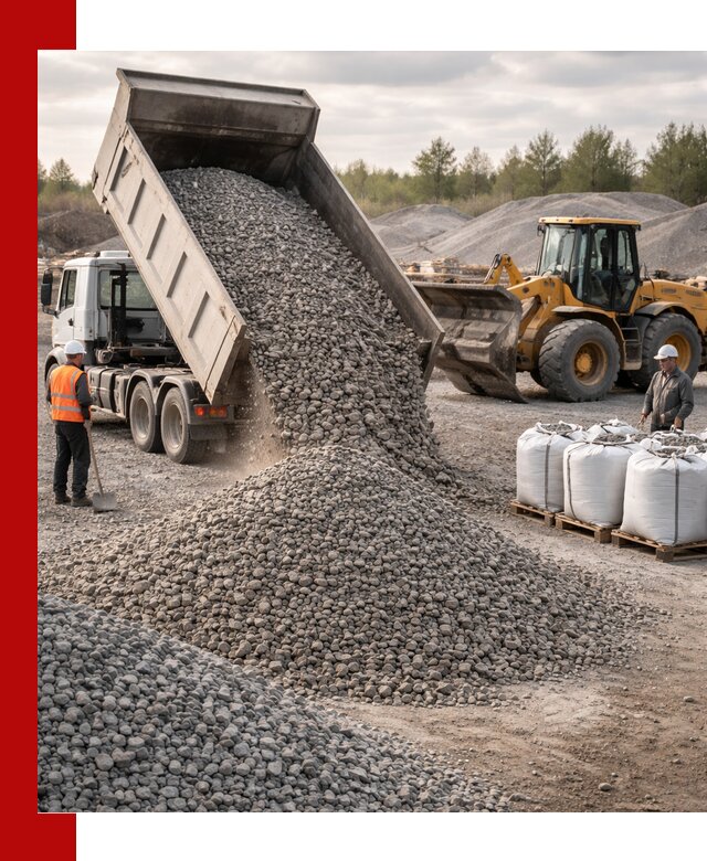 Бетонный щебень фракция 5–20 с доставкой в Протвине