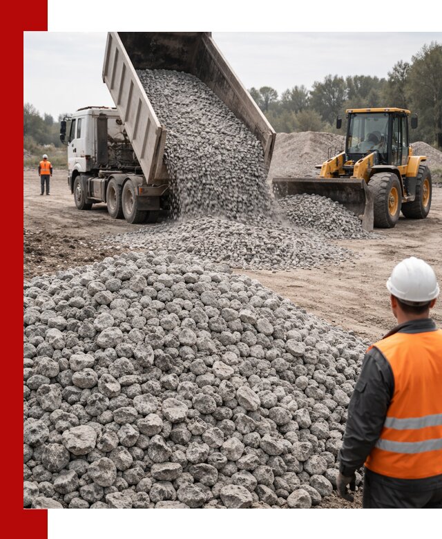 Доставка бетонного щебня фракции 20-40 в Протвине