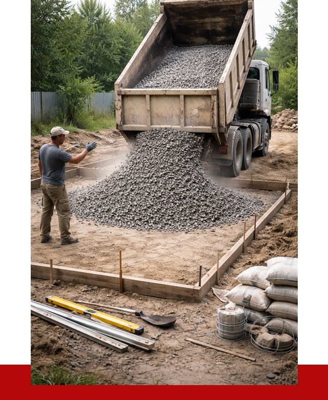 Купить щебень для фундамента в Протвине от 4579 р. | ПРОНЕРУДПрн