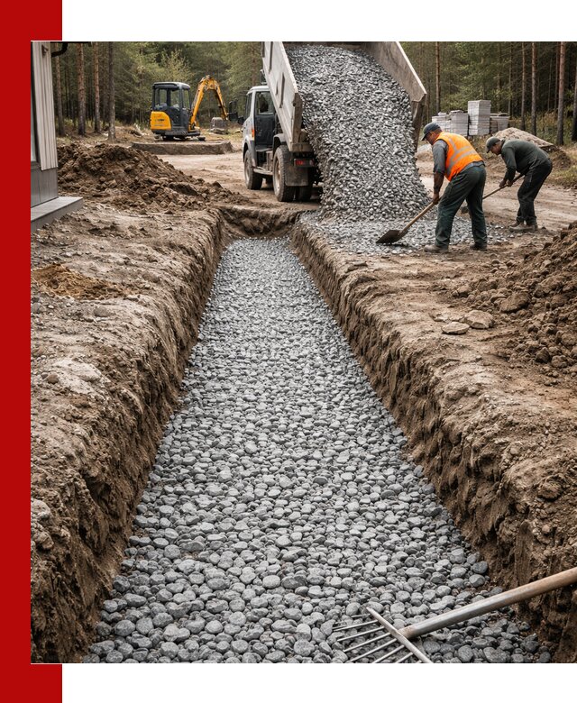Щебень для дренажа с доставкой в Протвине высокого качества