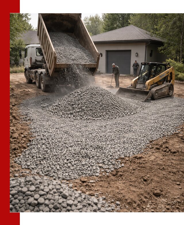 Щебень для парковки в Протвине: доставка и укладка качественного материала
