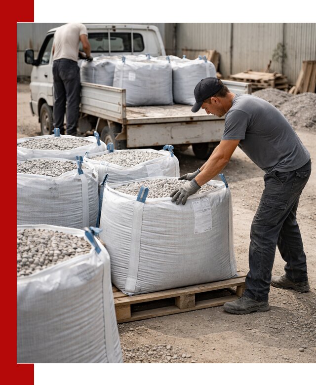 Доставка щебня в мешках по выгодным ценам в Протвине