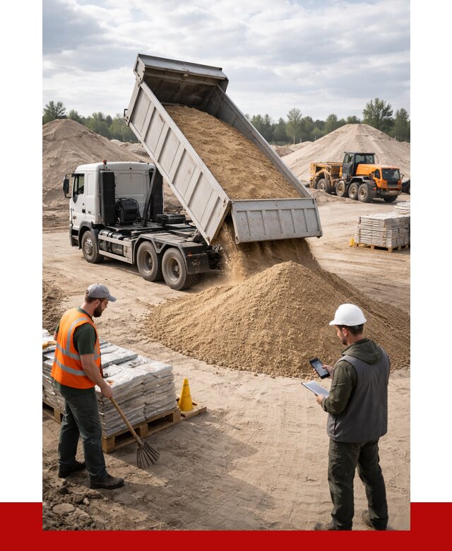 Карьерный песок с доставкой в Протвине от 3663 р. ПРОНЕРУДПрн