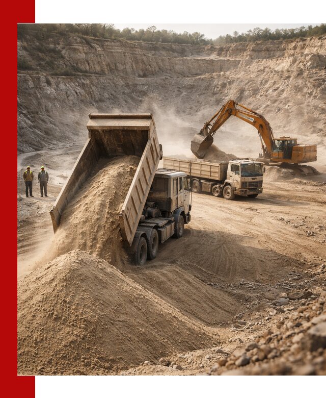 Карьерный песок навалом с доставкой в Протвине