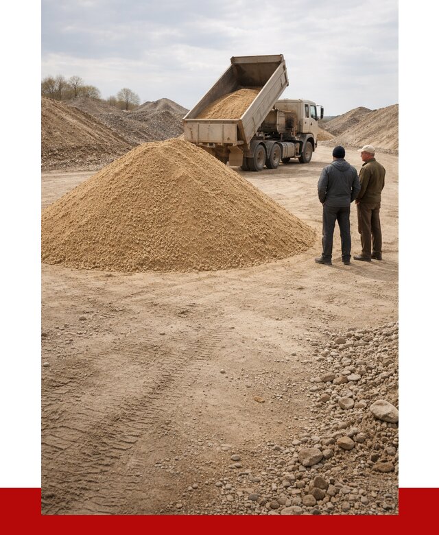 Карьерный песок крупнозернистый в Протвине от 8649 р | ПРОНЕРУДПрн