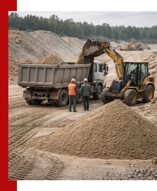 Карьерный среднезернистый песок с доставкой в Протвине