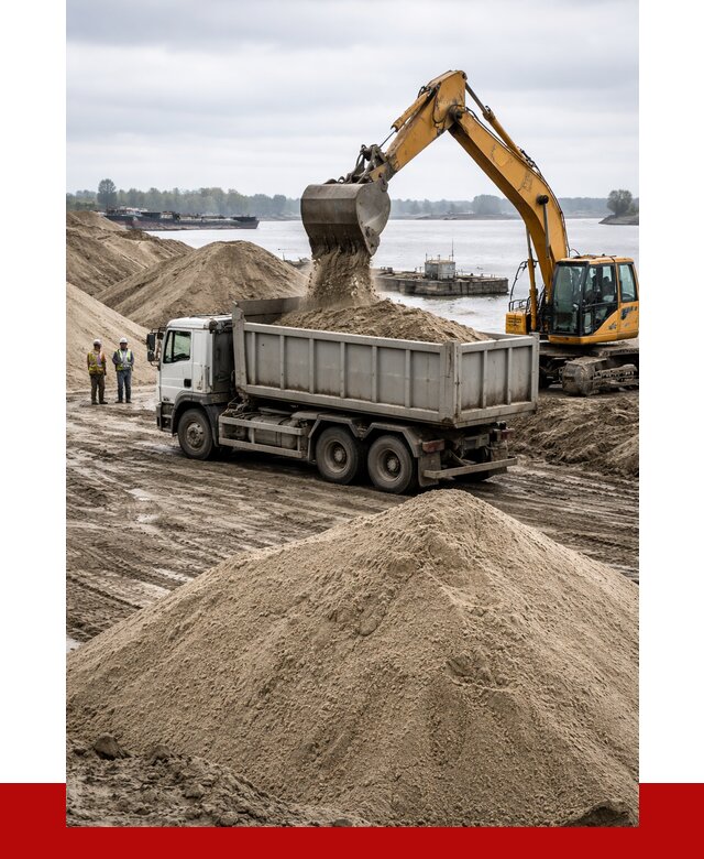 Купить речной песок навалом в Протвине от 1832 р., ПРОНЕРУДПрн