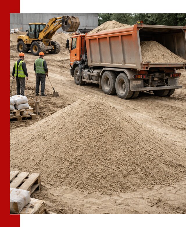 Доставка и продажа мытого речного песка в Протвине