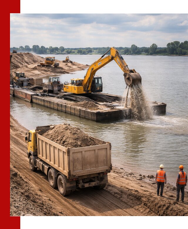 Намывной песок с доставкой в Протвине оптом и в розницу