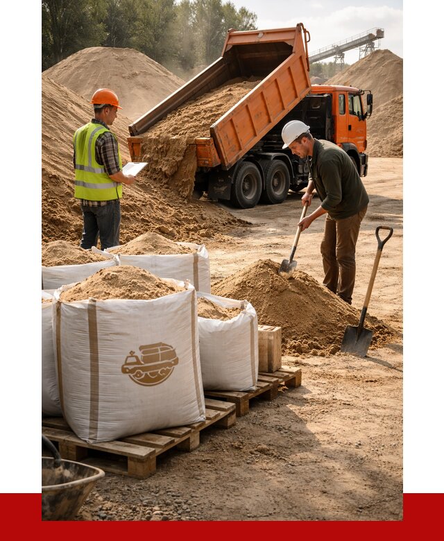 Строительный песок в Протвине от 2239 р. с доставкой, ПРОНЕРУДПрн