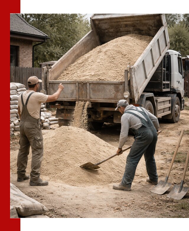 Песок для штукатурки с доставкой в Протвине качественный и чистый