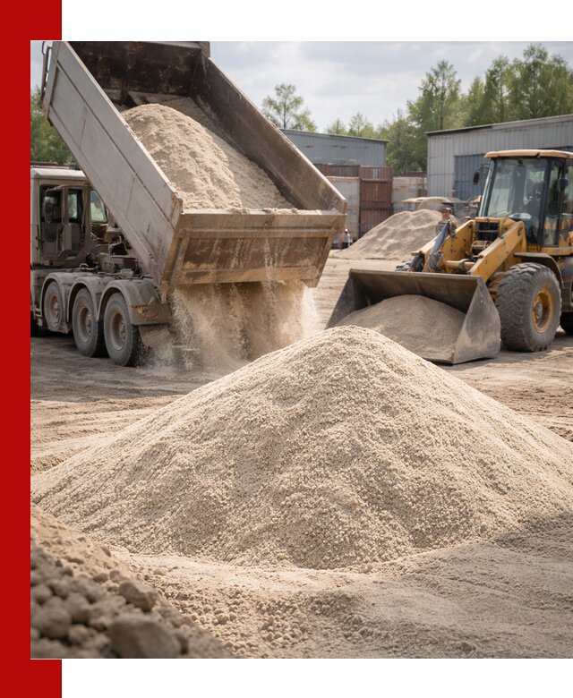 Кварцевый песок с доставкой в Протвине для строительных работ