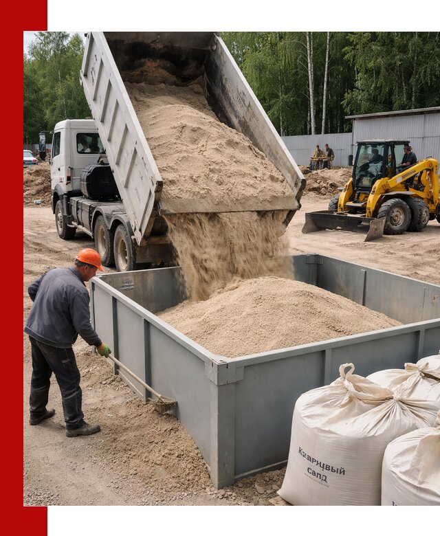 Кварцевый песок для фильтра в Протвине — доставка и качество