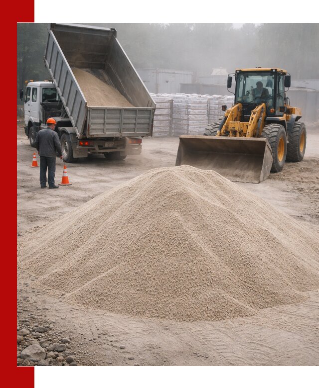 Кварцевый песок фракция 0–8 для стройработ в Протвине