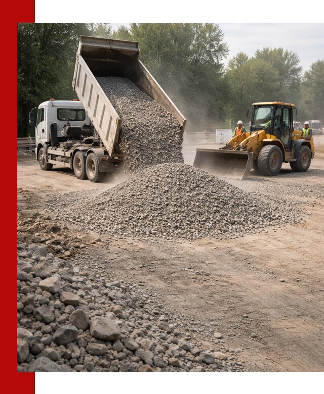 Гравий фракция 5–20 доставка в Протвине оптом и в розницу