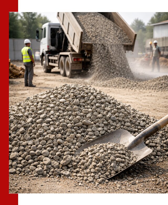 Доставка гравия фракции 20-40 в Протвине с самосвалами