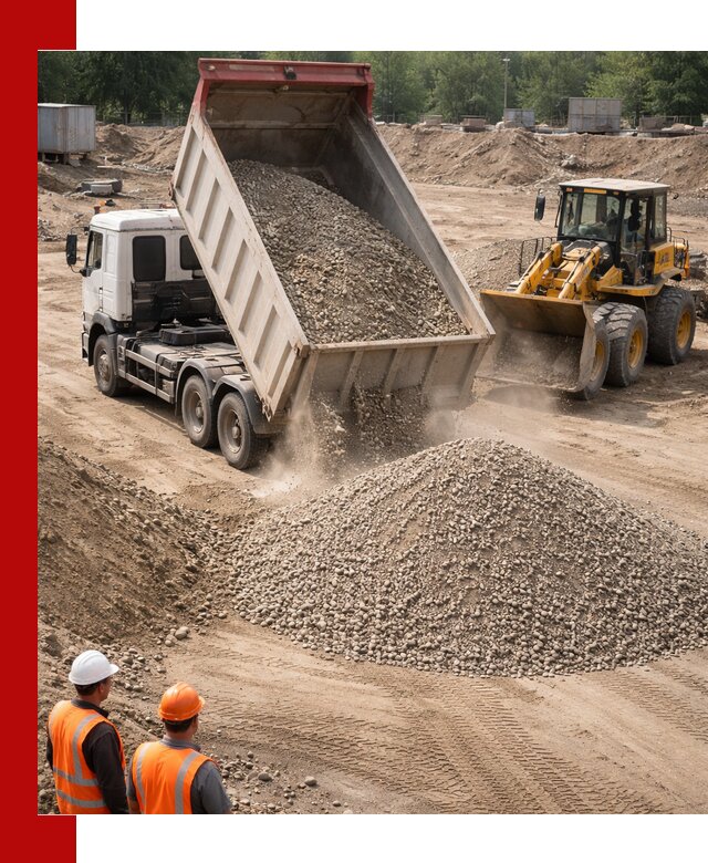 Щебень с песком (ЩГПС С2) с доставкой в Протвине