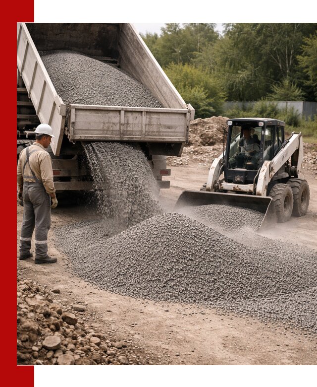 Доставка гравийного отсева 0-5 в Протвине оптом и в розницу