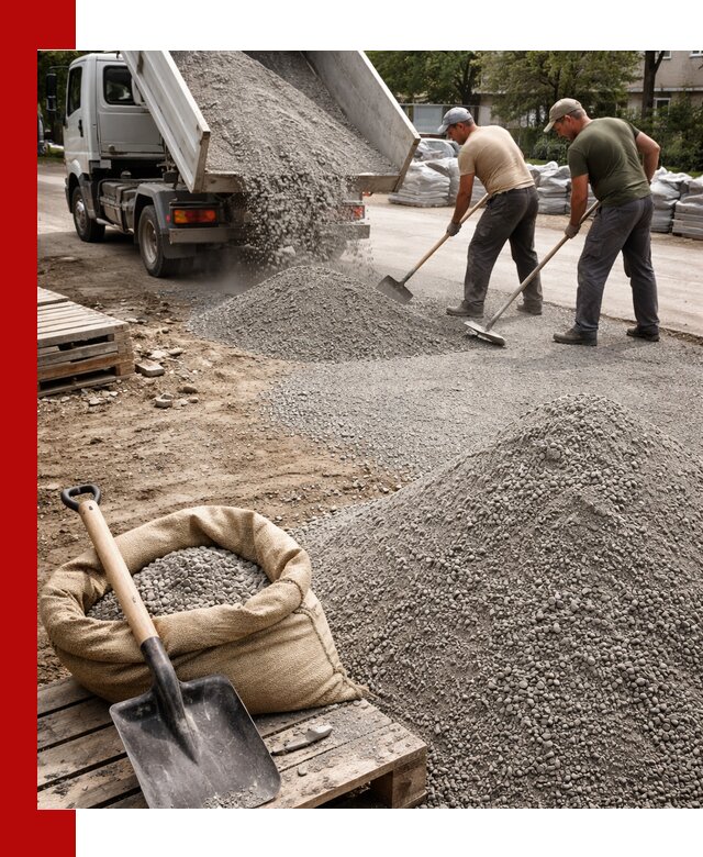 Отсев для тротуарной плитки в Протвине — доставка и укладка