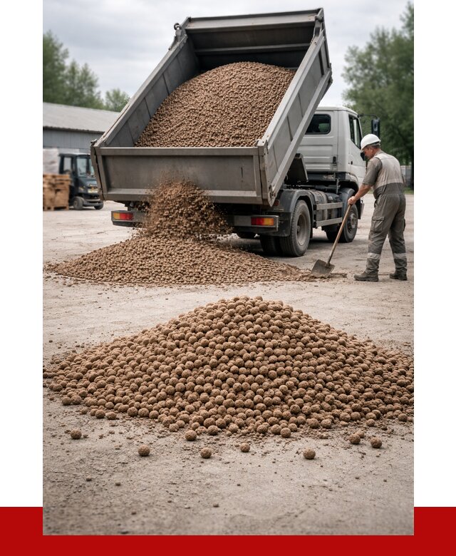 Керамзит с доставкой в Протвине от 4274 р. за м3 | ПРОНЕРУДПрн