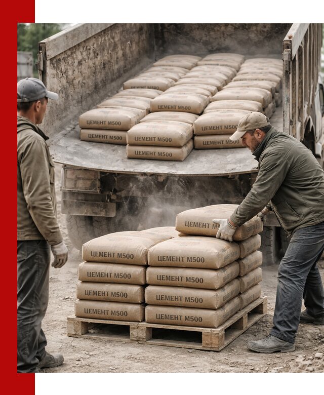 Цемент М500 с доставкой самосвалом в Протвине