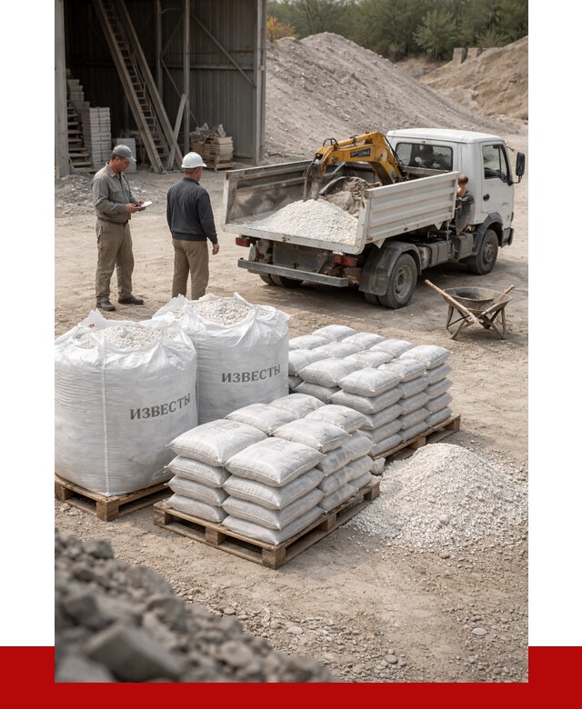 Известь строительная в Протвине с доставкой от 4274 р. | ПРОНЕРУДПрн