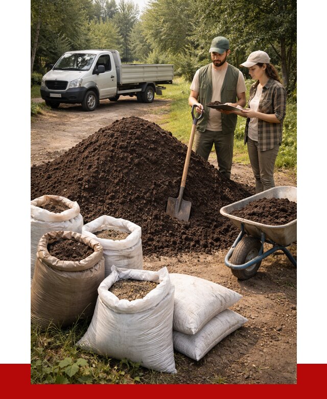 Купить грунт с доставкой в Протвине от 4579 р. за м3 | ПРОНЕРУДПрн