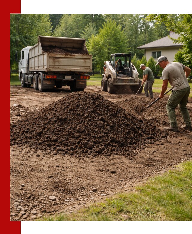 Доставка и укладка грунта для газона в Протвине