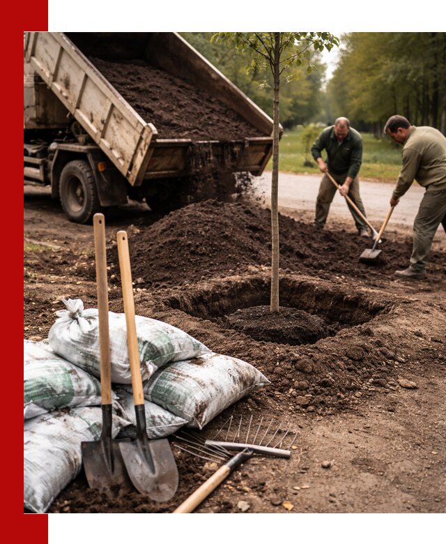 Грунт для посадки деревьев в Протвине — доставка и подготовка почвы