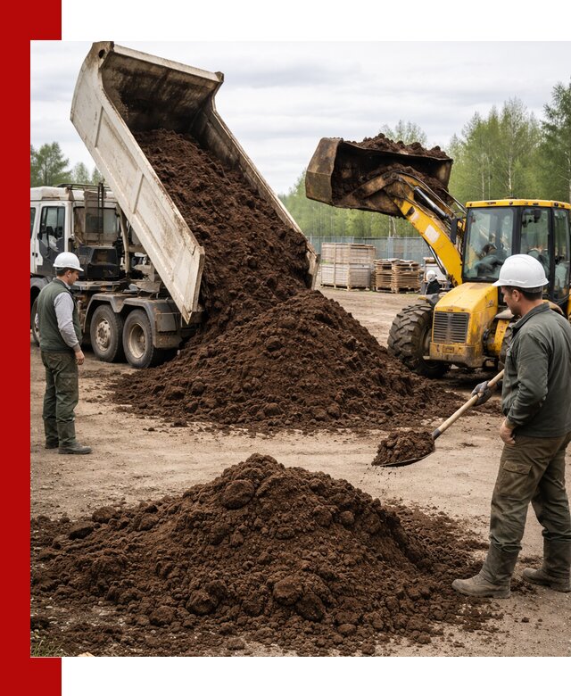 Доставка торфа оптом и в мешках в Протвине
