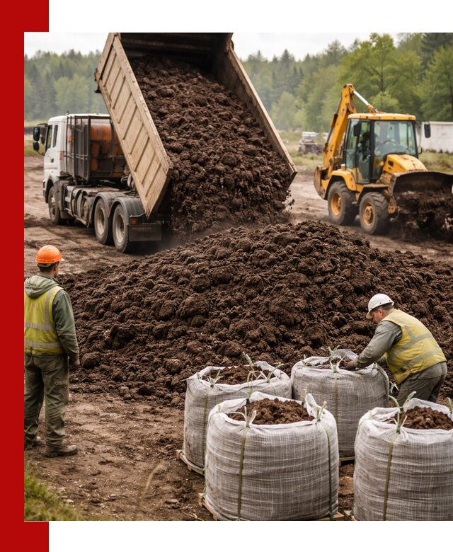 Доставка нейтрального торфа в Протвине оптом и в розницу