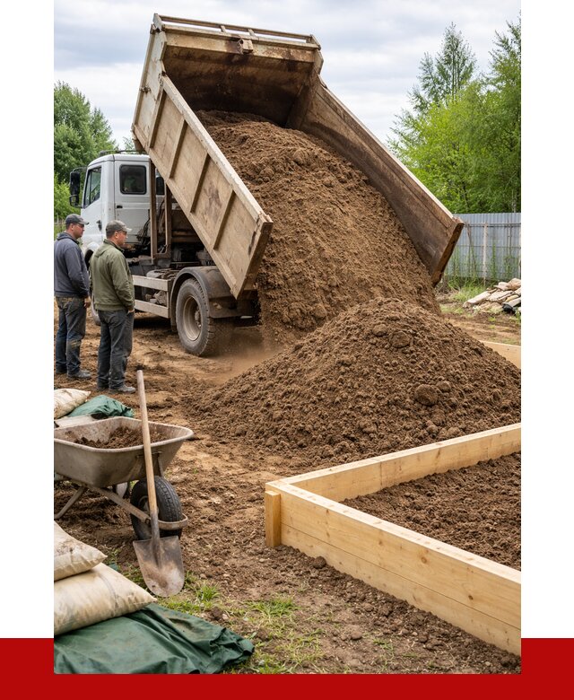 Торфо песчаная смесь в Протвине с доставкой от 1882 р. | ПРОНЕРУДПрн