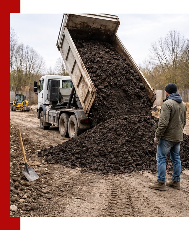 Доставка чернозема навалом в Протвине быстро и выгодно