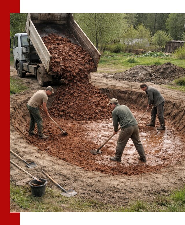 Купить качественную глину для пруда в Протвине