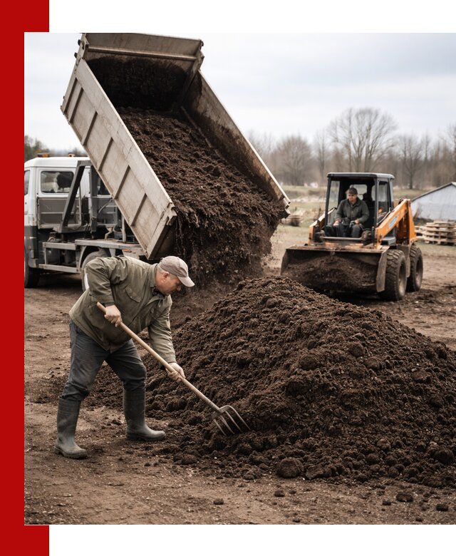 Доставка и продажа перегноя в Протвине быстро и дешево