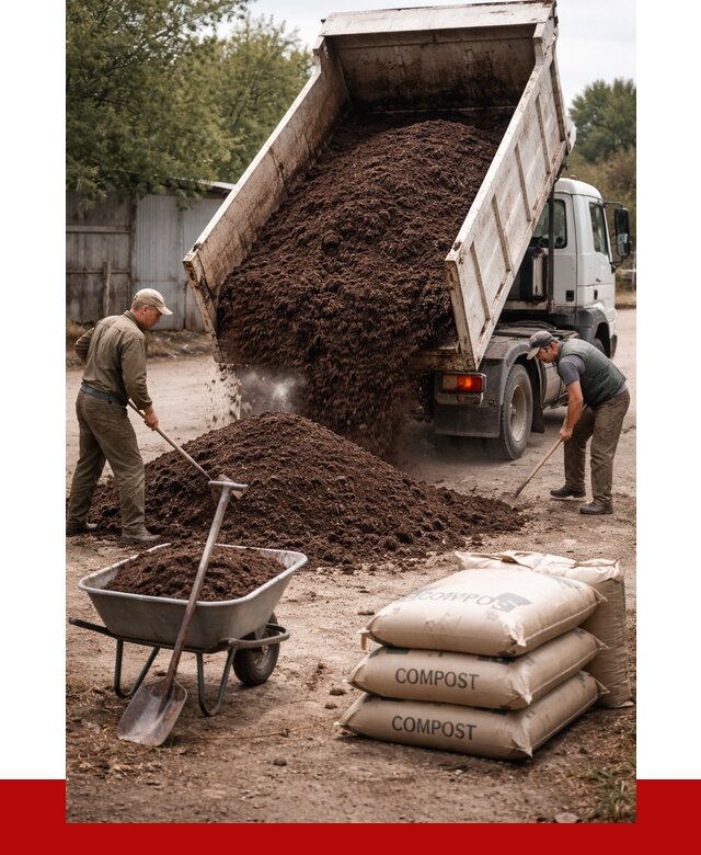 Купить компост в Протвине от 4274 р. за куб с доставкой | ПРОНЕРУДПрн